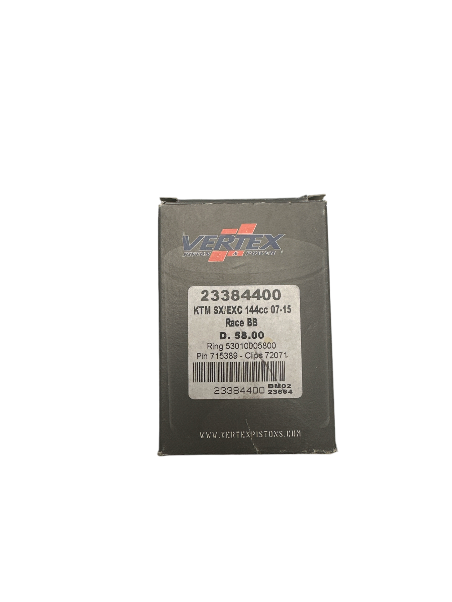 NEW Vertex Piston Kit KTM SX/EXC 07-15 PN#23384400 #PS1