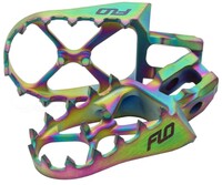 FLO MOTORSPORTS TITANIUM FOOT PEGS JET FUEL HUS/KTM