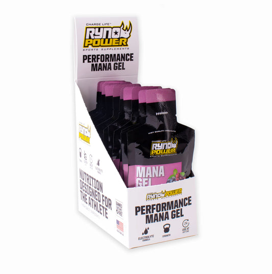 RYNO POWER Mana Performance Gel - Mixed Berries - 12 Pack